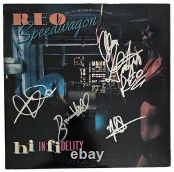 REO Speedwagon Signed Hi Infidelity Album COA Proof Autographed Vinyl Record