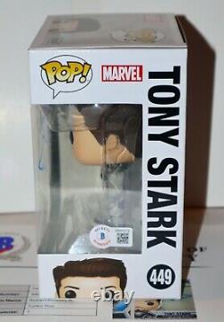 ROBERT DOWNEY JR Signed Autographed Tony Stark Iron man Funko Pop Beckett PSA