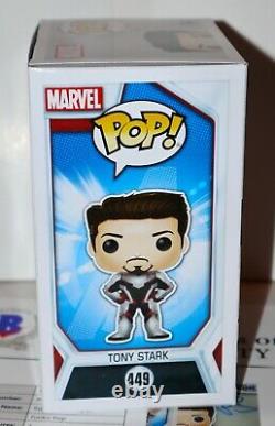 ROBERT DOWNEY JR Signed Autographed Tony Stark Iron man Funko Pop Beckett PSA