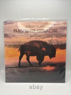 ROBERT PLANT Signed Autographed Saving Grace Vinyl LP Cover Led Zeppelin