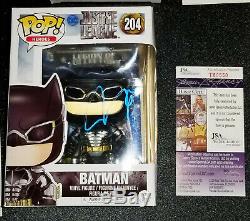 Rare Ben Affleck Signed Batman Justice League Funko POP JSA PSA BAS