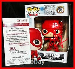 Rare Ezra Miller Signed The Flash Justice League Funko POP JSA Witness PSA