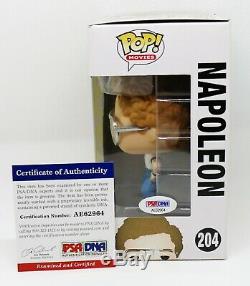 Rare Jon Heder Signed Autographed Napoleon Dynamite with Quote Funko POP PSA JSA