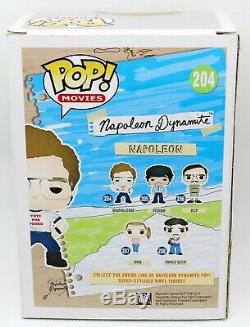 Rare Jon Heder Signed Autographed Napoleon Dynamite with Quote Funko POP PSA JSA