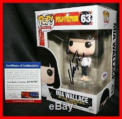 Rare Uma Thurman Signed Mia Wallace Pulp Fiction Funko Pop Psa Jsa