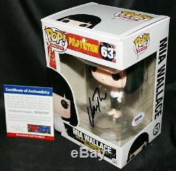 Rare Uma Thurman Signed Mia Wallace Pulp Fiction Funko Pop Psa Jsa