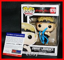 Rare William Zabka Signed Cobra Kai Karate Kid Johnny Lawrence Funko POP PSA