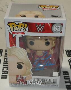 Ric Flair Signed WWE Funko Pop #63 Vinyl Action Figure BAS Beckett COA Autograph