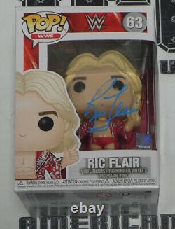 Ric Flair Signed WWE Funko Pop #63 Vinyl Action Figure BAS Beckett COA Autograph