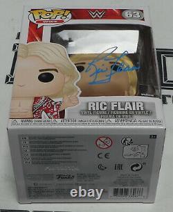 Ric Flair Signed WWE Funko Pop #63 Vinyl Action Figure BAS Beckett COA Autograph