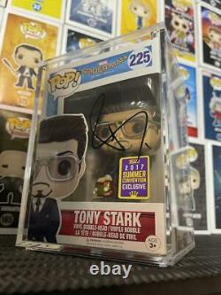 Robert Downey Jr Signed Tony Stark 225 (SDCC) Spider-Man Funko Pop! BAS Beckett