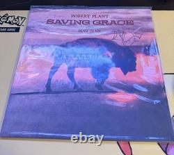 Robert Plant Saving Grace Signed Vinyl Fast Shipping? On Cover Autograph