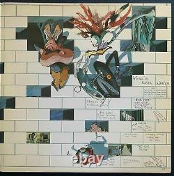 Roger Waters Signed Pink Floyd The Wall Vinyl Autograph Record 3 LOA Beckett