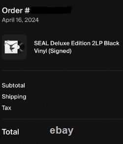 SEAL Deluxe Edition Signed 2LP Black Vinyl Autographed + Inscriptions? By SEAL