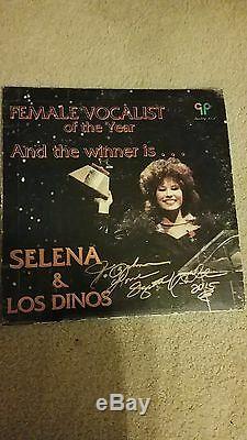 SELENA QUINTANILLA And The Winner Is. SIgned Vinyl LP album Very Rare
