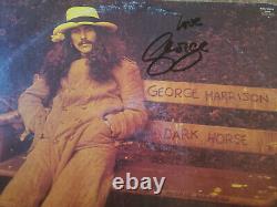 SIGNED 1970s VG/VG+ George Harrison Dark Horse 10008 LP33