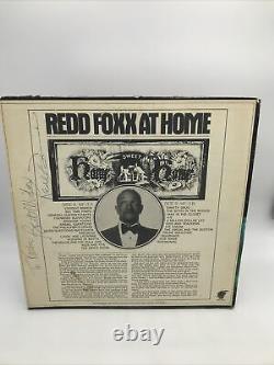 SIGNED AUTOGRAPHED REDD FOXX AT HOME LP RECORD ALBUM Clear Red Vinyl RARE