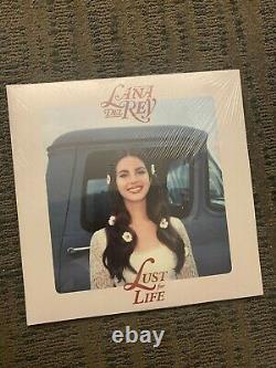 SIGNED Lana Del Rey Lust For Life Coke Bottle Clear Vinyl Record 2xLP Brand New