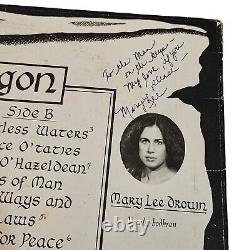 SIGNED Pendragon Dun Raven Vinyl LP 1972 Celtic Folk Rhode Island Private Press