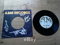 SIGNED Sex Pistols God Save The Queen EX 7 Vinyl Record AMS 7284 Reissue