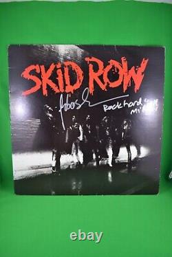 SKID ROW S/T Debut 1989 Vinyl LP Signed Autographed by singer SEBASTIAN BACH