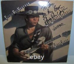 STEVIE RAY VAUGHAN Signed TEXAS FLOOD Vinyl LP with COA DOUBLE TROUBLE WHIPPER