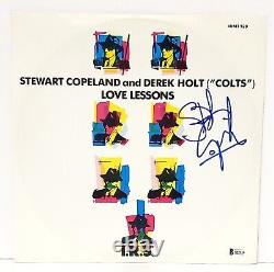 STEWART COPELAND Signed Autographed Vinyl LP LOVE LESSONS Police BAS #Q69616