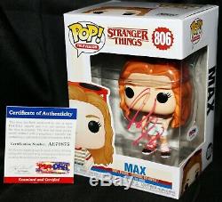 Sadie Sink Signed Autographed Max Stranger Things Funko POP PSA JSA