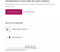 Selena Gomez Signed Autographed VINYL Record Insert & New Vinyl Album Rare