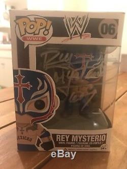 Send offers! Vaulted Signed WWE Rey Mysterio Funko Pop SEND OFFERS