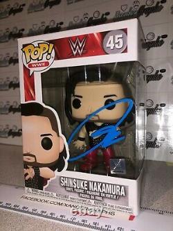 Shinsuke Nakamura Wrestling Wwe Signed Autographed Funko Pop Vinyl Toy #45-coa