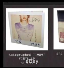 Signed 1989 (Black Vinyl LP) Taylor Swift Autographed