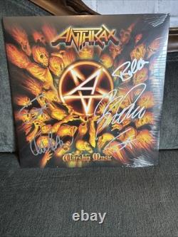 Signed Anthrax Vinyl Autographed Blue Worship Music LP Sealed JSA #144/399