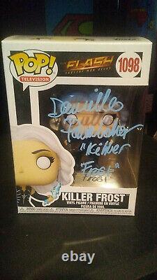 Signed Funko Pop #1098 The Flash DC Killer Frost Danielle Panabaker COA