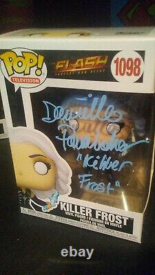 Signed Funko Pop #1098 The Flash DC Killer Frost Danielle Panabaker COA