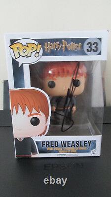 Signed JAMES PHELPS Fred Weasley Harry Potter Funko Pop Figure withExact Proof/COA