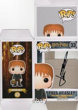 Signed JAMES PHELPS Fred Weasley Harry Potter Funko Pop Figure withExact Proof/COA