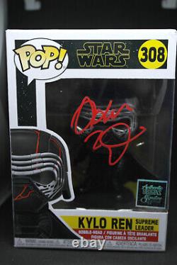 Signed Pop Movies #308 Star Wars Kylo Ren Adam Driver + COA