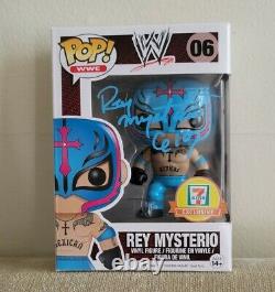 Signed Rey Mysterio Funko Pop JSA COA Seven Eleven exlusive autograph