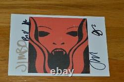 Spoon Lucifer On The Sofa Britt Daniel /Band Autographed Postcard withVinyl LP