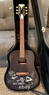 Staind Autograph Signed Epiphone Guitar 2023 Tour CD Lp Vinyl Record Coa