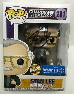 Stan Lee Signed Walmart Exclusive Guardians Of The Galaxy Funko Pop #281 BAS