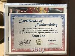 Stan Lee signed Hulkbuster Funko Pop WithCOA Marvel Collectors Corps Avengers