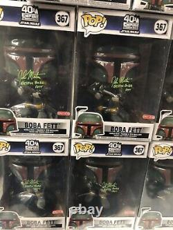 Star Wars Boba Fett 10 Funko Pop Target Exclusive Signed By John Morton