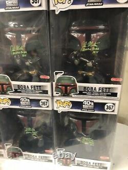 Star Wars Boba Fett 10 Funko Pop Target Exclusive Signed By John Morton