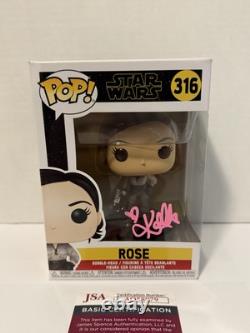 Star Wars Rose Funko Pop Signed Kelly Marie Tran JSA COA 316 Autograph