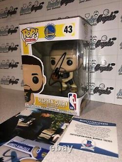 Stephen Curry Golden State Warriors Signed Funko Pop Steph-beckett Bas Coa