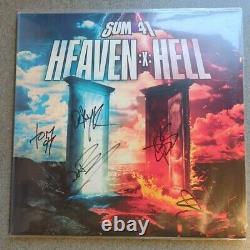 Sum 41 Heaven X Hell JSA Signed Autographed Record Album Vinyl #374/500