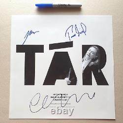 TAR Cate Blanchett Todd Field SIGNED Autographed Vinyl LP Hildur Guðnadóttir