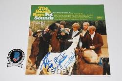 THE BEACH BOYS BAND SIGNED'PET SOUNDS' ALBUM VINYL BECKETT COA BRIAN WILSON x4